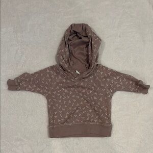 Adorable Mauve Patterned Kids Hoodie